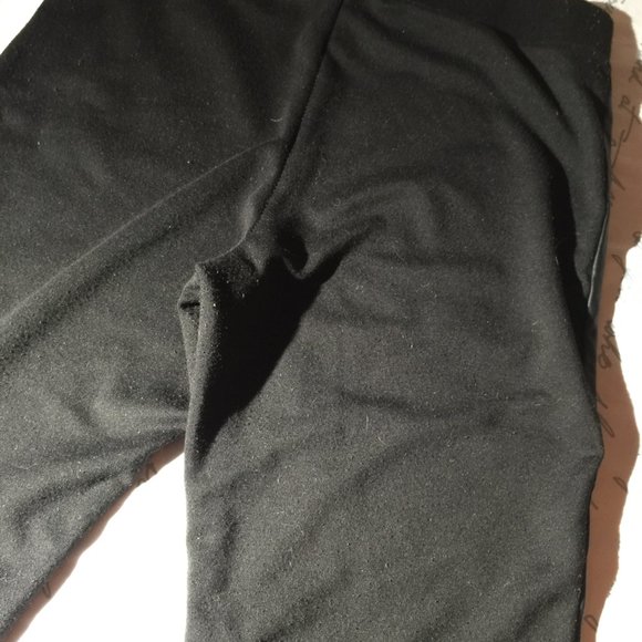 Faux Leather Black Pants (front) Petite - Picture 5 of 14